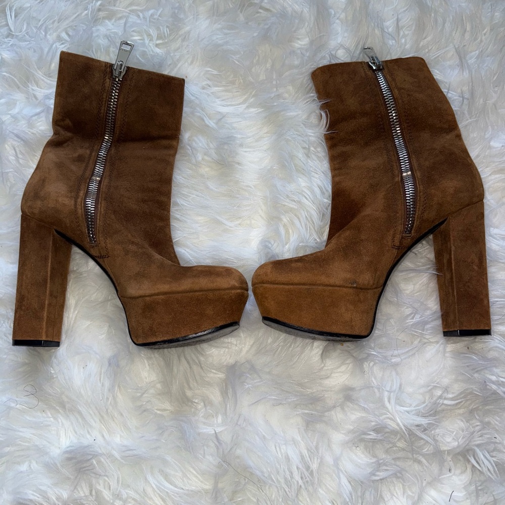 Gucci- Suede Platform Boots